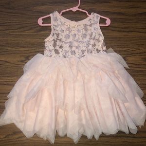 Toddler sequined tulle dress